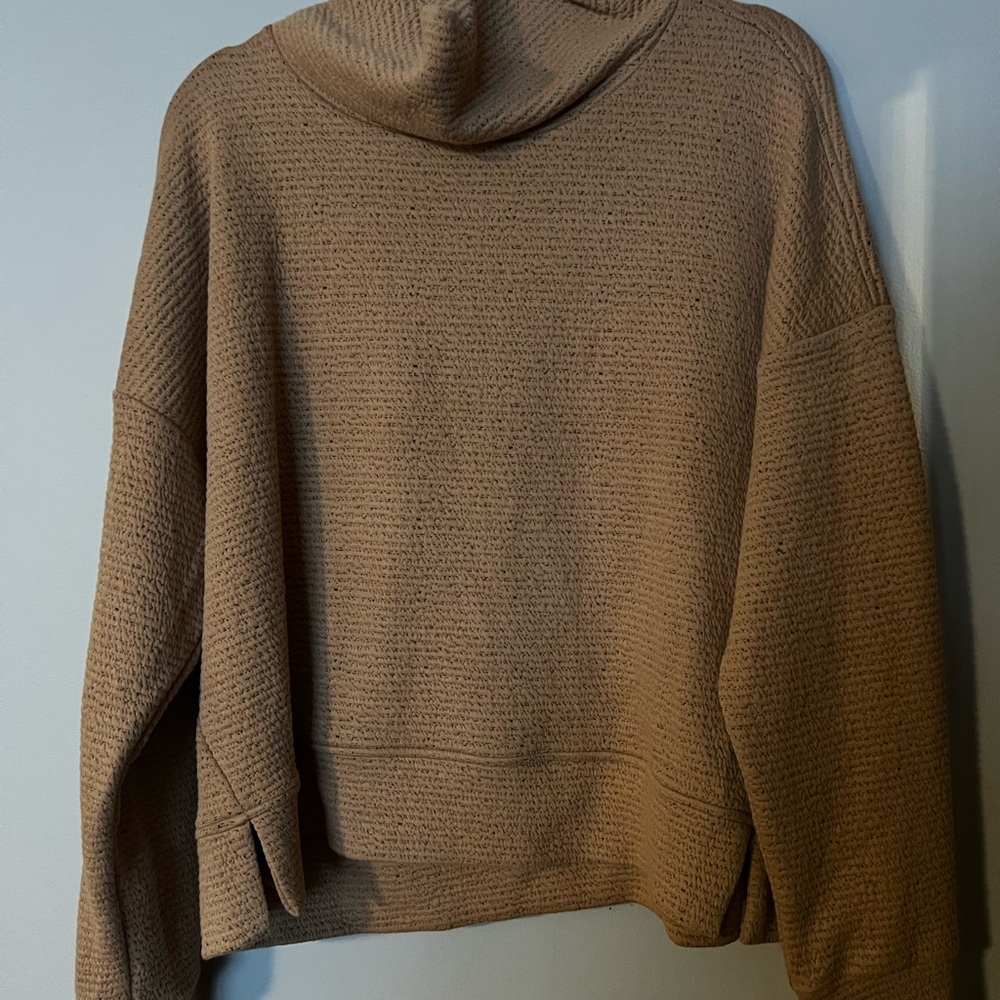 CALIA by Carrie Underwood Tan Cowl Neck Sweater